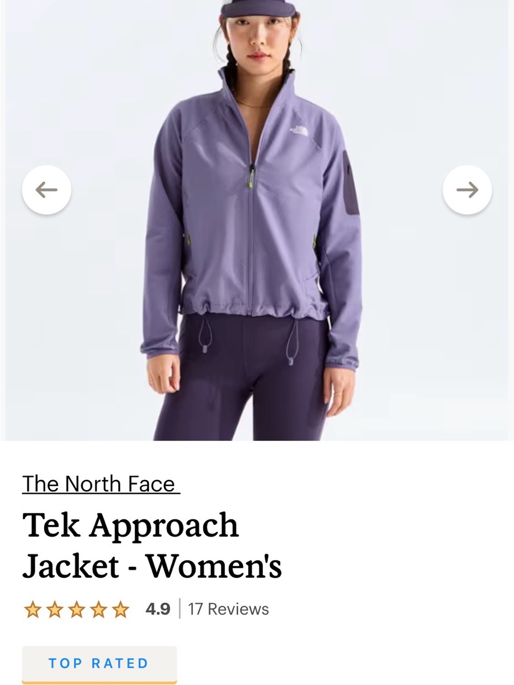 The North Face Women's Tek Approach Jacket - Lavender Purple